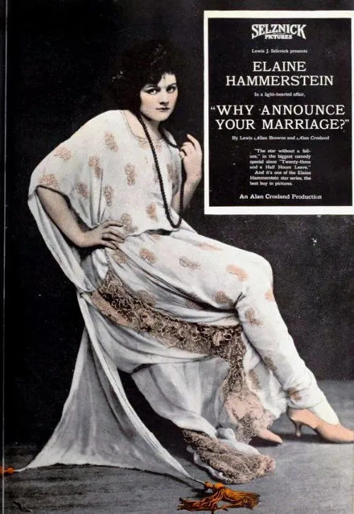 Why Announce Your Marriage? (1922)